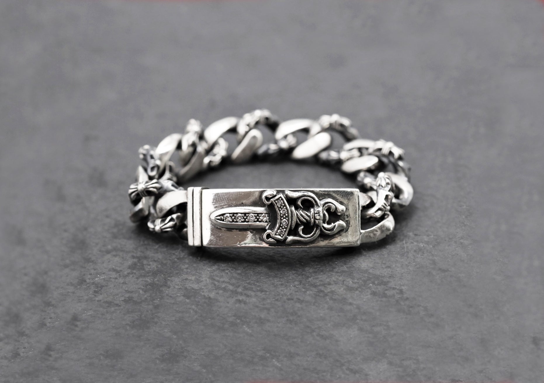 Chrome hearts id on sale bracelet