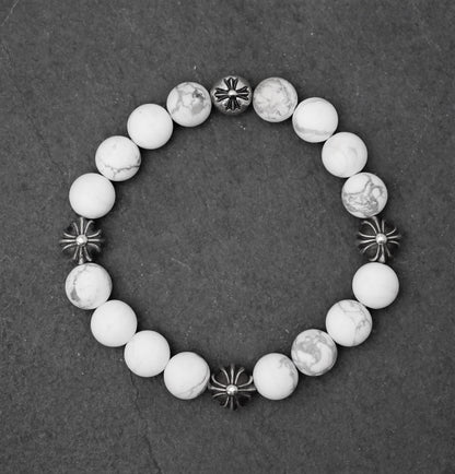 4 Bead Howlite Bracelet