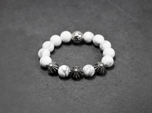 4 Bead Howlite Bracelet